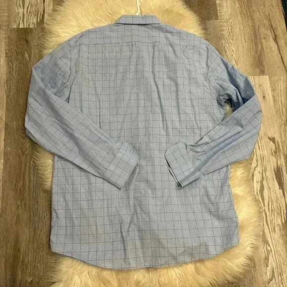 Mens Banana Republic Non Iron standard fit Business Casual Button Down blue m - Picture 6 of 8